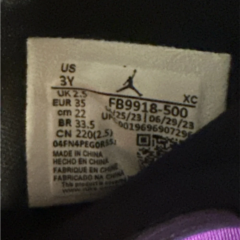 NEW Jordan Lil Drip Kids Boots – Purple – Size 3Y (FB9918-500)
